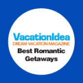 VacationIdea Dream Vacation Magazine Best Romantic Getaways badge for Black Walnut Point Inn media.